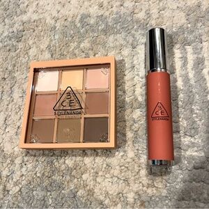 3CE Eyeshadow Palette and Hazy Lip Clay Set